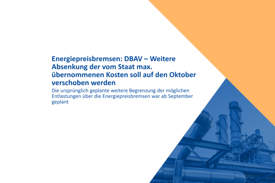 Energiepreisbremsen DBAV