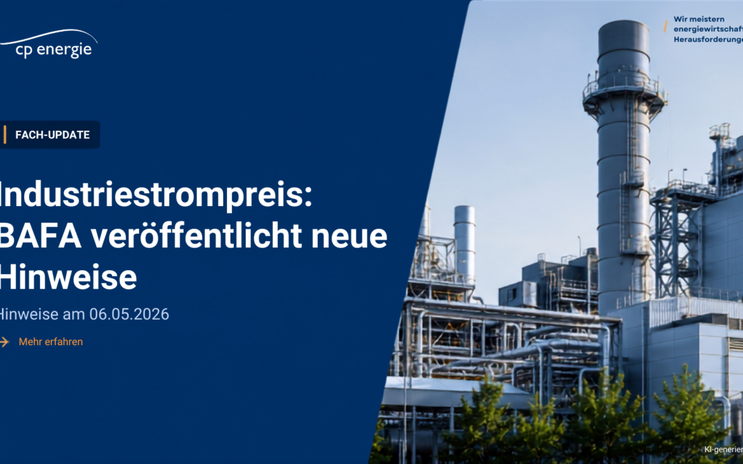 Industriestrompreis: BAFA veröffentlicht neue Hinweise